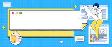 产品经理实战班教育插画公众号首图背景