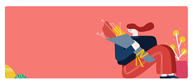 粉色鲜花礼物科普知识公众号首图背景