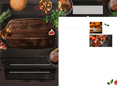 时尚个性黑色西餐菜单背景
