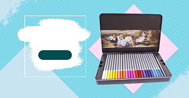 文具彩铅铅笔淘宝电商横版图背景