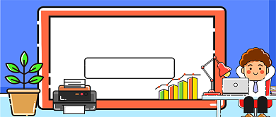 理财专家养成卡通手绘公众号首图背景
