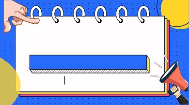 蓝色卡通学习力提升课课程封面背景