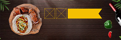 外卖电商烤鸭熟食店招背景