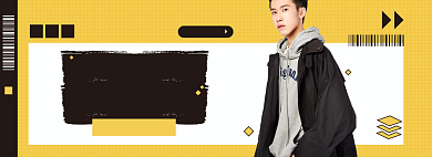 秋冬上新季男装淘宝电商banner图背景