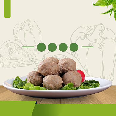 火锅牛肉丸鱼丸美食推荐主图背景