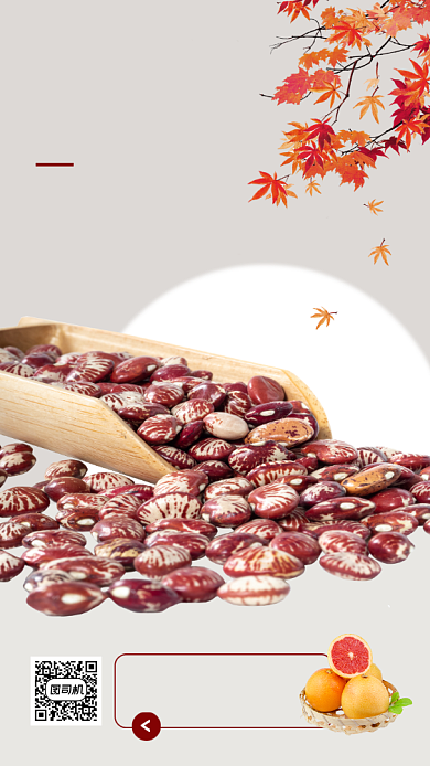 秋分节日手机海报背景