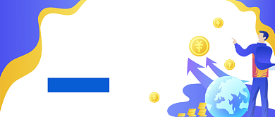 CPA培训人物蓝色卡通公众号首图背景