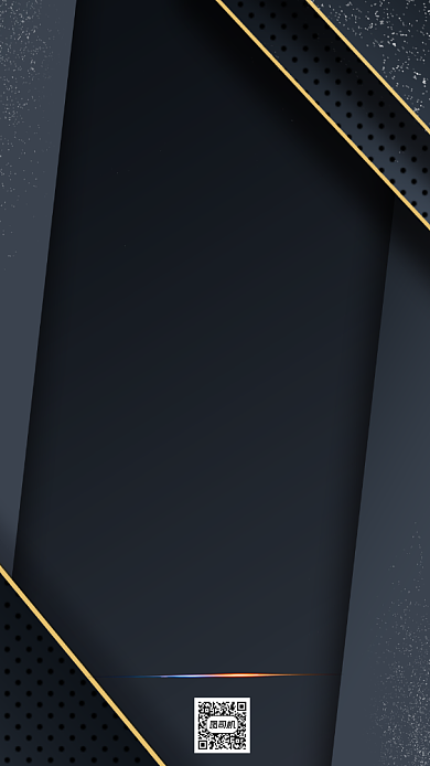 感谢信黑金大气手机海报背景