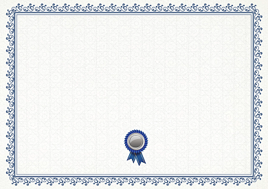 蓝色大气企业任命书背景