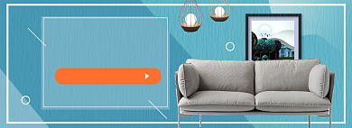 秋季家装节淘宝电商banner图背景