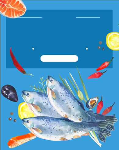 美味鲜嫩生鲜鱼类促销海报背景