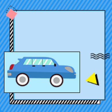 专业租车简约插画公众号次图背景