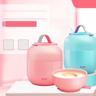 简约小清新风格不锈钢保鲜盒直通车主图背景