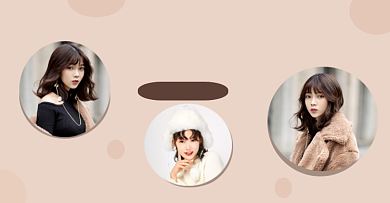 冬季女装时尚简约电商海报背景