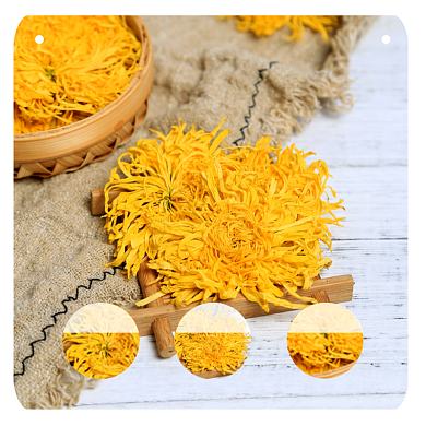 菊花泡茶养生保健淘宝主图直通车模板背景