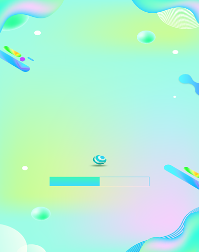 薄荷绿渐变色彩ui双11启动界面设计背景