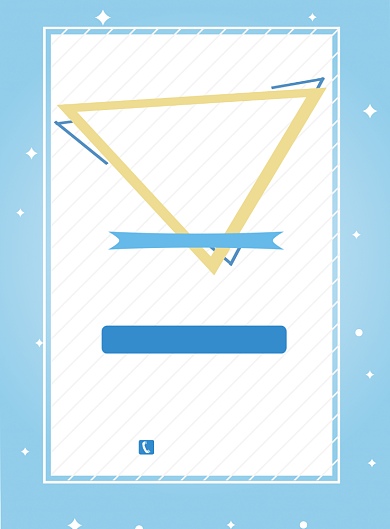 几何淡蓝幼儿早教宣传单背景