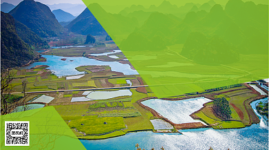 云南秋季旅游推荐手机横版海报背景