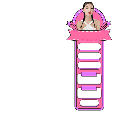 手绘风双11大促侧边栏导航促销背景