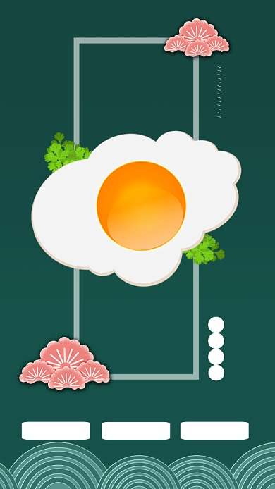 荷包蛋简约促销宣传海报背景