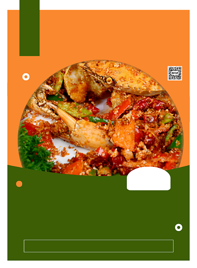 餐饮美食时尚几何香辣蟹促销印刷海报背景