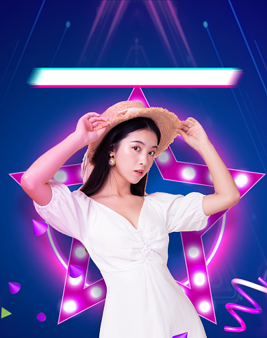 造物节女装狂欢特惠背景