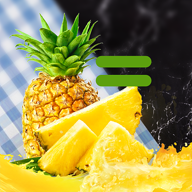 水果凤梨菠萝季节热卖背景