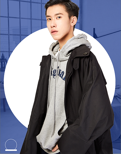 精品男装时尚双12促销海报满减背景