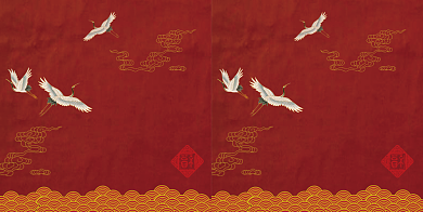 红金喜庆寿礼品手提袋背景