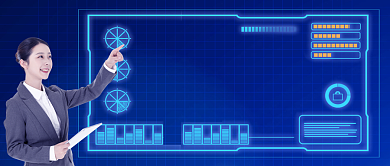 股市分析手绘卡通公众号首图背景