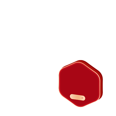 红色简约10元优惠券标签背景