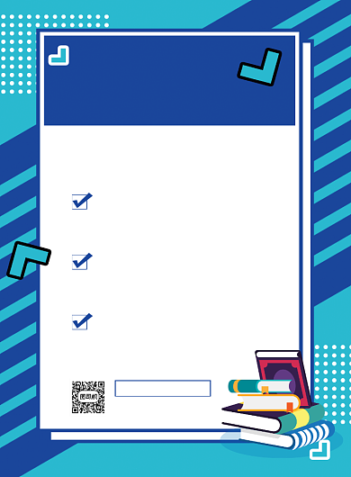 蓝色简约公务员考试笔试价格促销海报背景