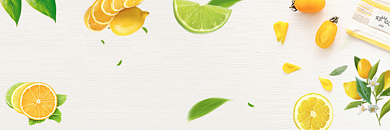 饿了么外卖清新水果海报店招背景