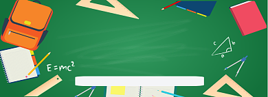 简约风开学季淘宝促销banner背景