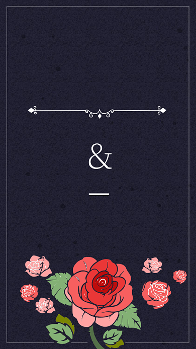 结婚邀请函时尚简约手机海报背景