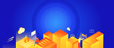 股市波动财富掌控蓝色金融背景