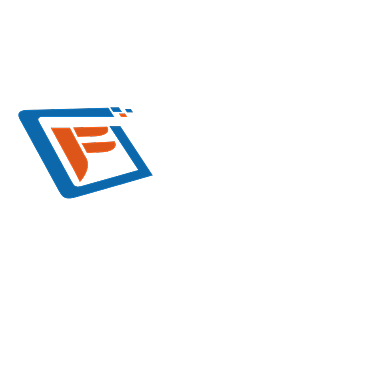 科技网络标志字母F背景