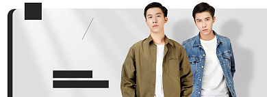 男士衬衫夹克秋季上新banner背景
