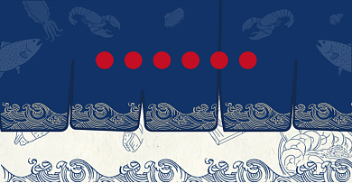 日料专区海报手绘日系清新料理背景