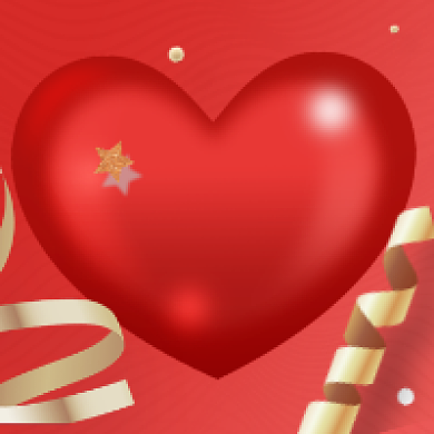 七夕情人节红色大气质感公众号次图背景