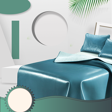 蓝色夏日上新夏凉被被子电商直通车背景