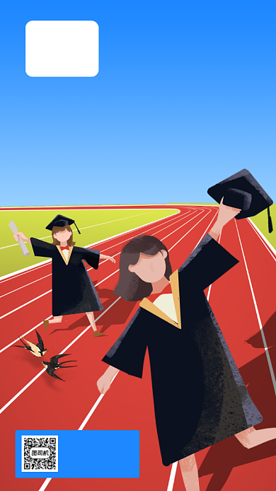 毕业典礼手机海报背景