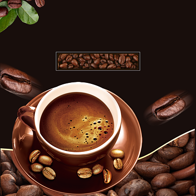 咖啡饮品咖啡豆促销主图背景