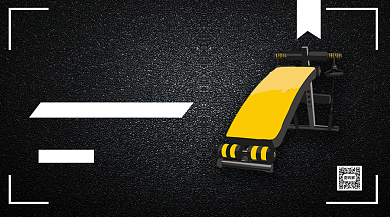 健身器材手机横版海报背景