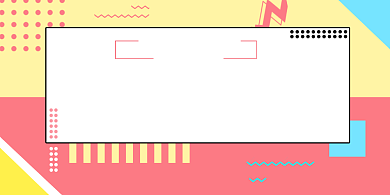 新品几何撞色上市超级优惠促销宣传展板背景