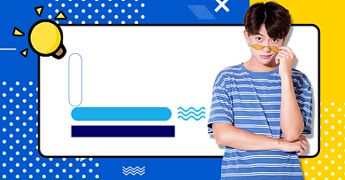 创意卡通男装活动夏季上新促销海报背景