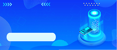 蓝色手绘新媒体运营班级公众号首图背景