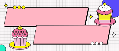 网红美食大测评公众号首图背景