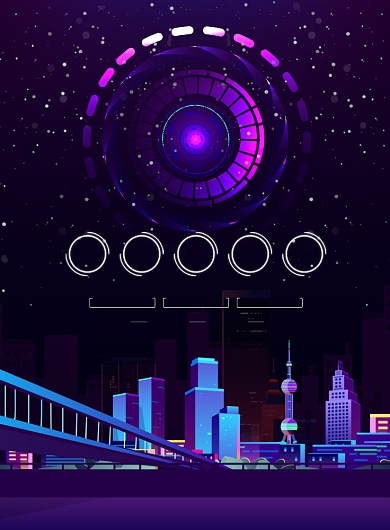 科技物联网智能宣传印刷海报背景