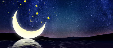 夜读情感类手绘卡通公众号首图背景